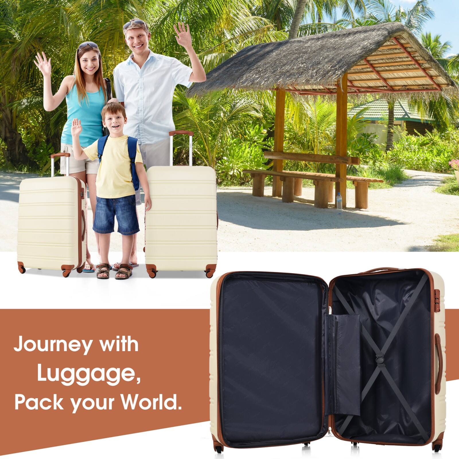 Journey with Luggage, Pack your World.