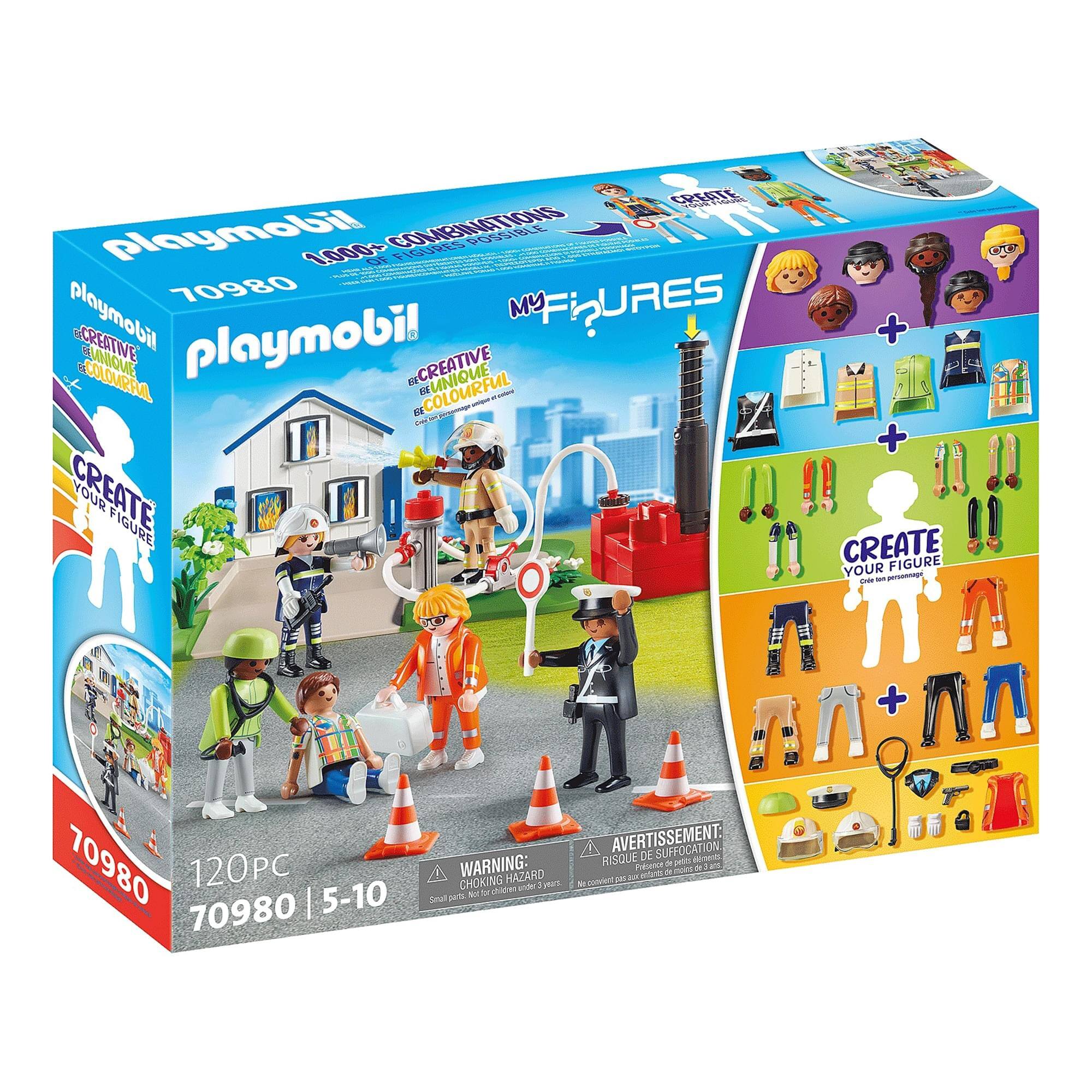 **Playmobil 70980**

**My Figures**

**1000+ Combinations Possible**

**Creative Fun with Colours**

**Create Your Figure**

**120PC**

**5-10 Years**

**Warning: Choking Hazard - Small parts. Not for children under 3 years.**

**Avertissement: Risque de suffocation. Ne convient pas aux enfants de moins de 3 ans.**

**Playmobil Creative Fun with Colours**

**Create Your Figure**

**Playmobil Creative Fun with Colours**

**Create Your Figure**