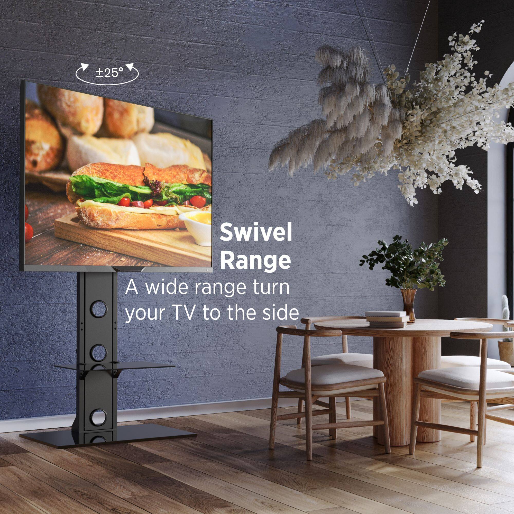 Swivel Range  
A wide range turn your TV to the side  

±25°