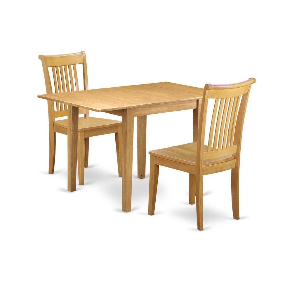 Left. East West Furniture - Dining Room Set Oak - Brown.