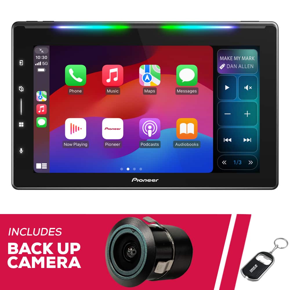 Pioneer - DMH-WT6000NEX 10.1" 1-DIN Multimedia w/ Back-Up Bullet Camera