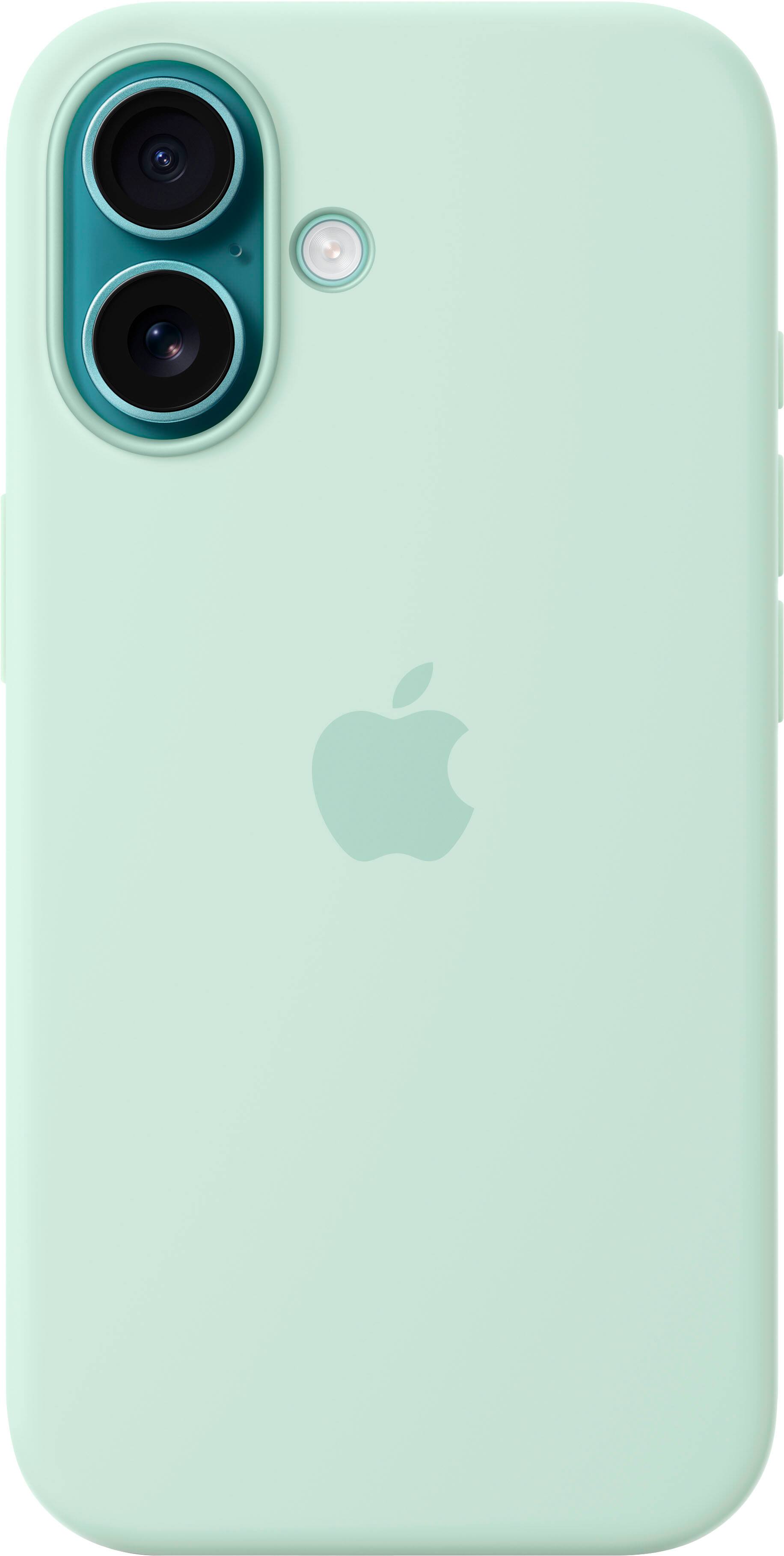 Apple - iPhone 16 Silicone Case with MagSafe - Aquamarine