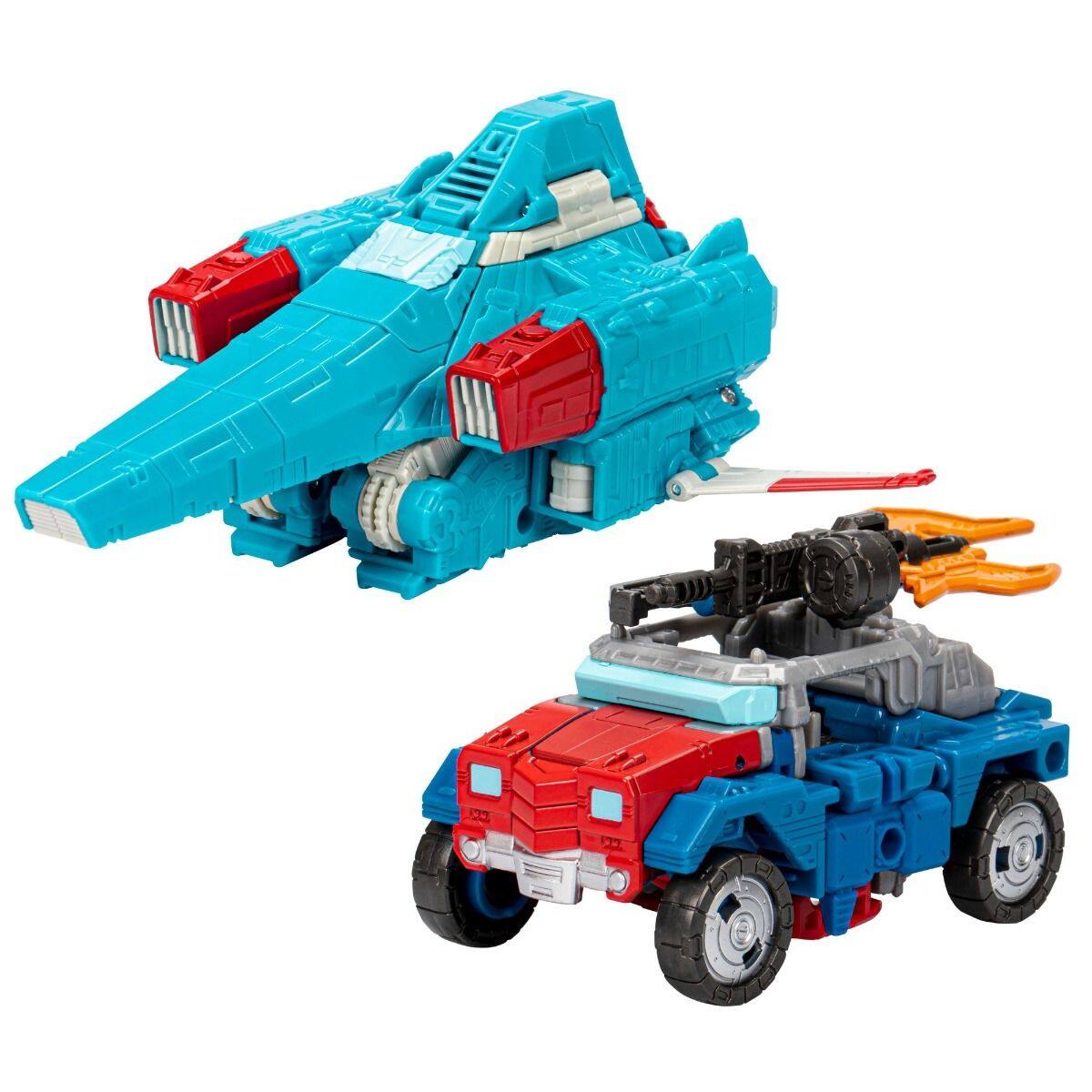 Front. Transformers - Senator Shockwave and Data Clerk Orion Pax Legacy Voyager Class | Transformers Generations Legacy.