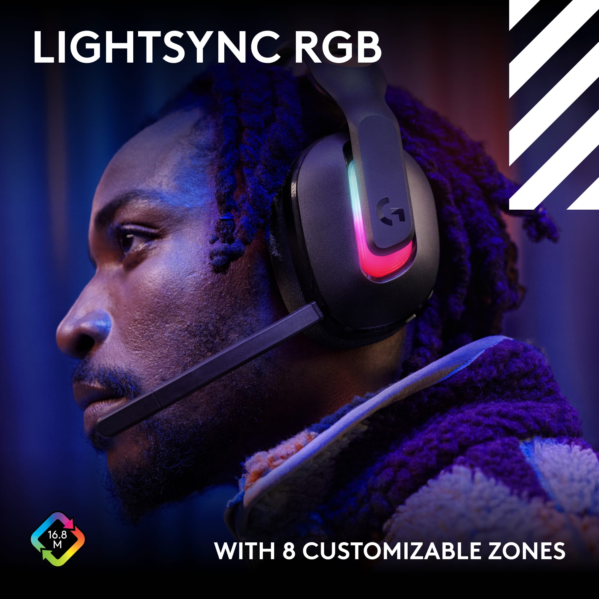 LIGHTSYNC RGB 16.8M WITH 8 CUSTOMIZABLE ZONES