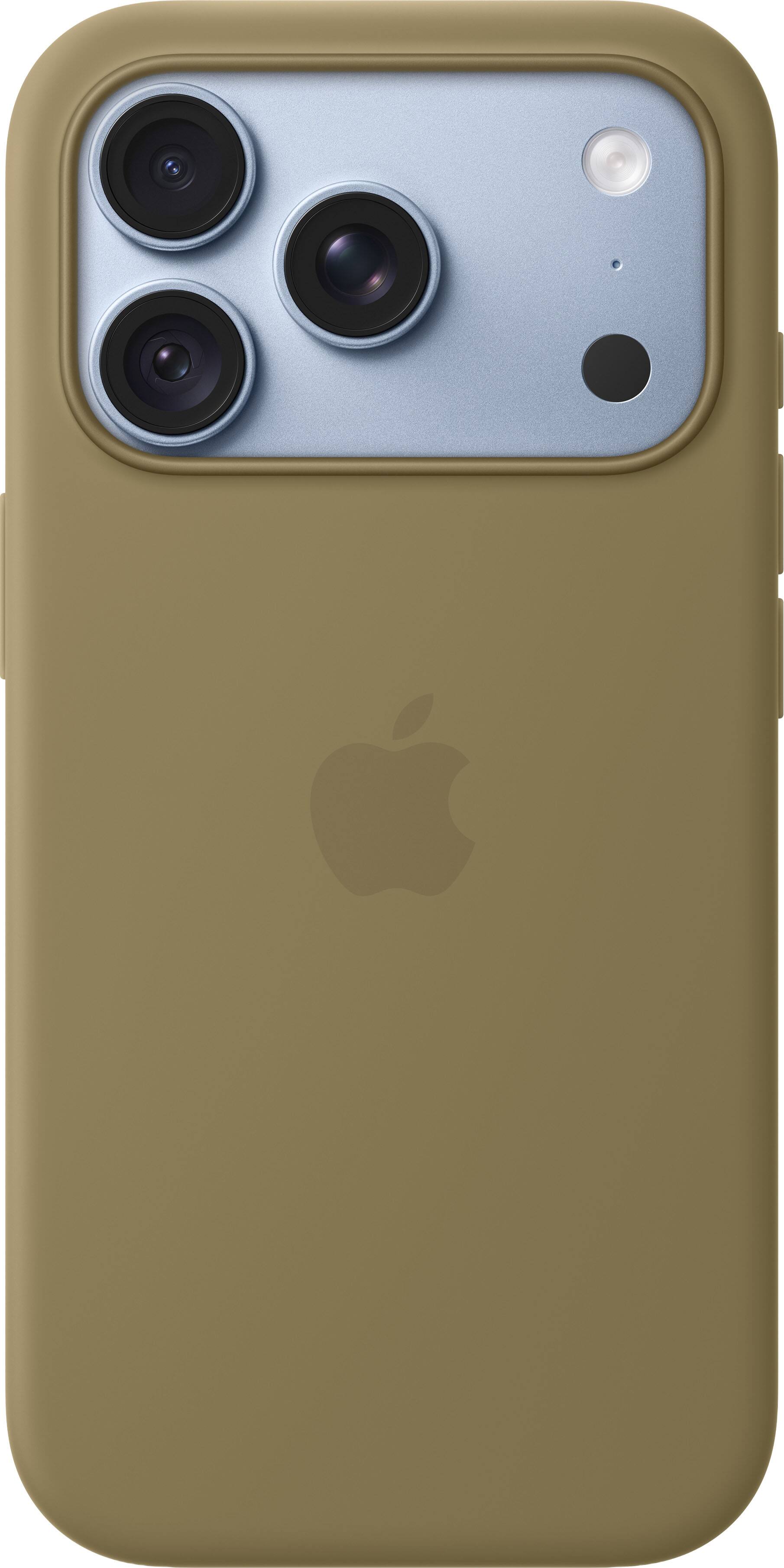 Alt View 2. Apple - iPhone 18 Pro Silicone Case with MagSafe (2026) - Olive.