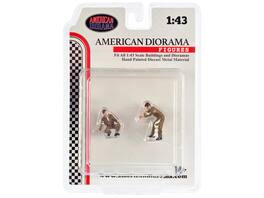 "Race Day" Two Diecast Figures Set 5 for 1/43 Scale Models by American Diorama - Multi