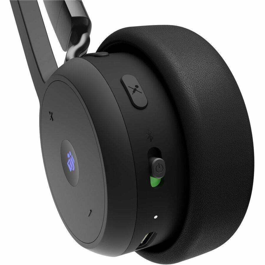 Alt View 2. Lenovo - Lenovo Wireless VoIP Headset - Microsoft Teams Certification - Stereo - Wireless - Bluetooth - Over-the-head, On-ear - Unknown.