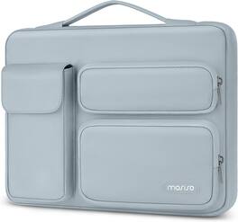 mosiso - 360 Protective Laptop Sleeve 13-13.3 Inch Laptop Case for MacBook Air/Pro 13 / Pro 14, HP Dell ASUS Lenovo - Baby Blue