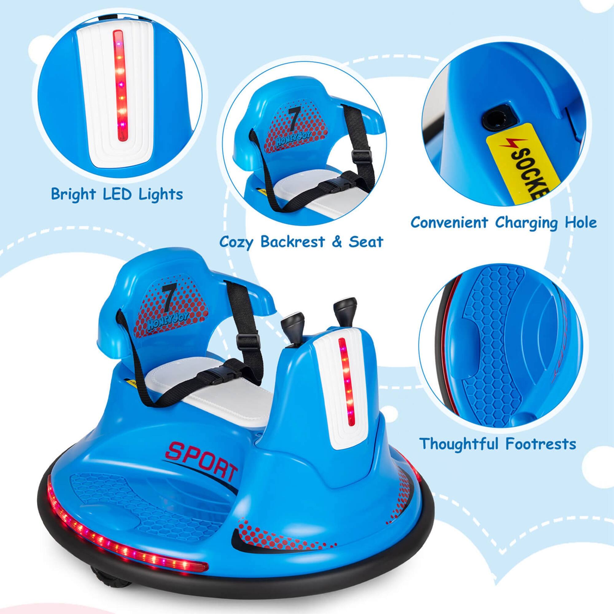 Bright LED Lights  
Cozy Backrest & Seat  
Convenient Charging Hole  
Thoughtful Footrests