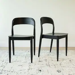 Plank+Beam - Loar Dining Chair (2 pack) - Black