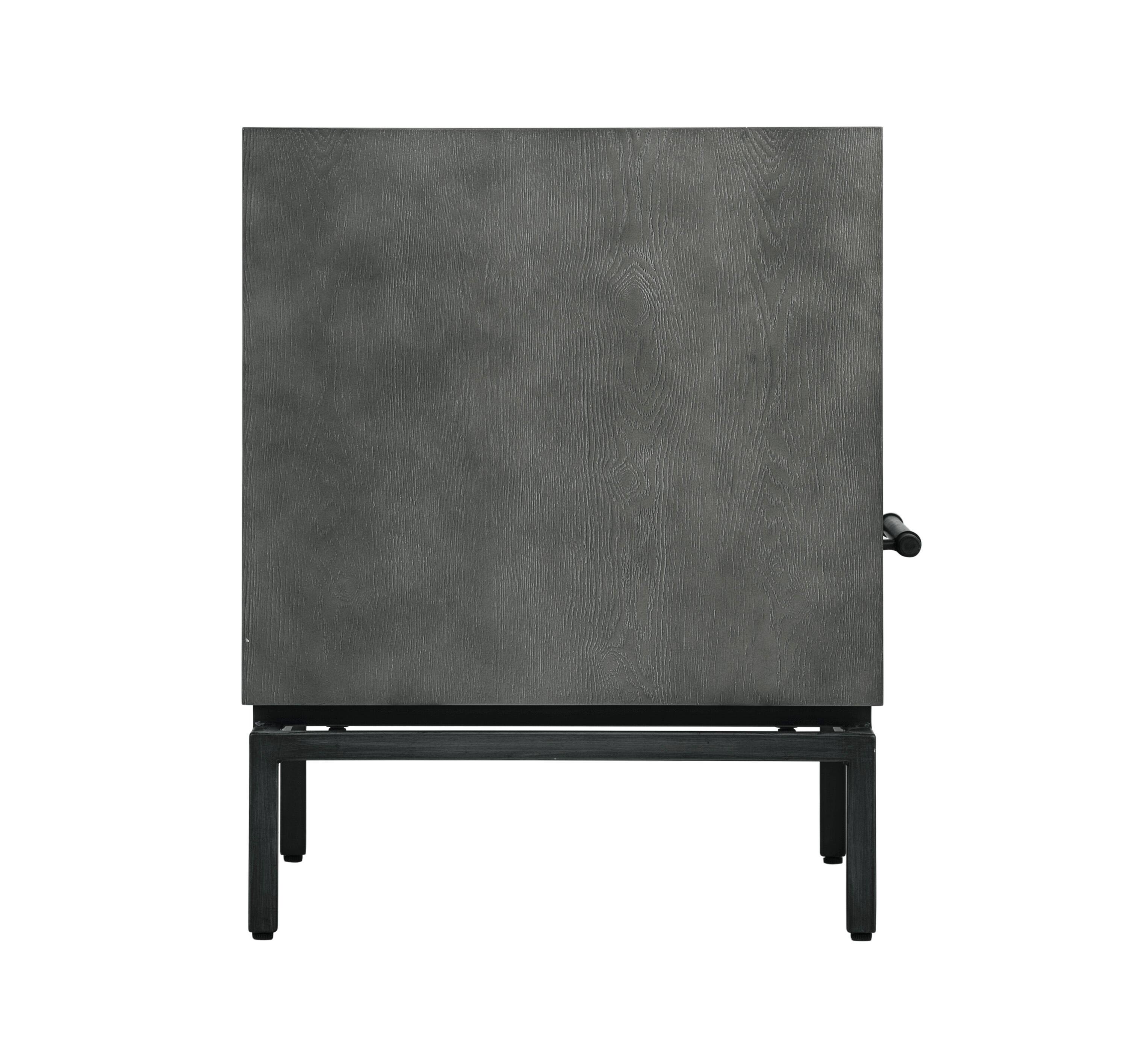 Alt View 1. Tommy Hilfiger - Tommy Hilfiger Ascher Bedside Table, Nantucket Gray - Nantucket Gray.