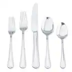 Front. Henckels - Henckels Cottage 45-pc 18/10 Stainless Steel Flatware Set - Stainless Steel.