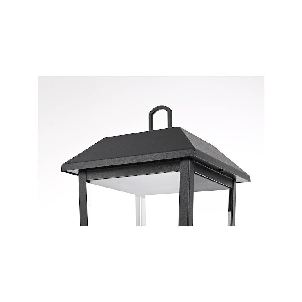 Alt View 2. Elegant Lighting - Riggs 8 x 18 inch Outdoor Post Light in Black - Black.