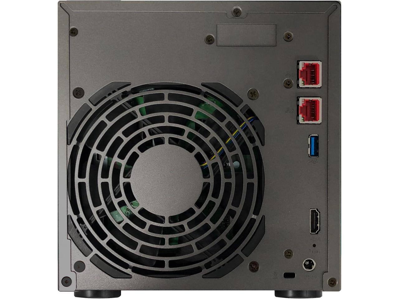 Alt View 4. Asustor - Asustor Lockerstor 4 Gen3 AS6804T 4-Bay NAS, 2.3GHz CPU, USB 4, 10GbE/5GbE, 16GB DDR5 RAM, M.2 SSD Slots (Diskless).