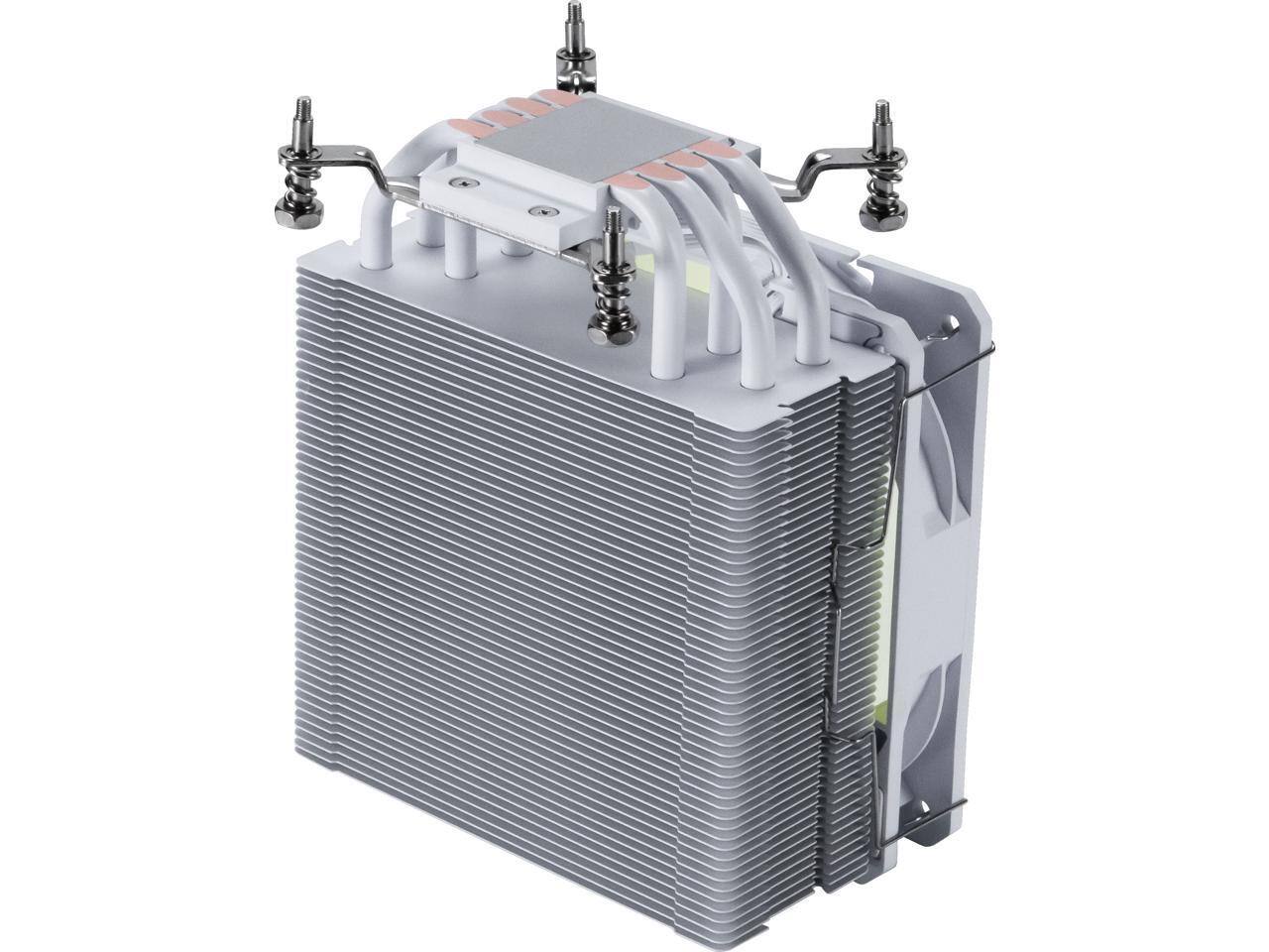 Alt View 4. MSI - MSI MAG COREFROZR AA13 White Air CPU Cooler, Single 120mm PWN Fans, ARGB lighting controlled by software - White.