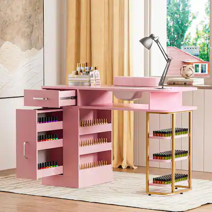 Front. Circus Cirle - Professional Manicure Table.