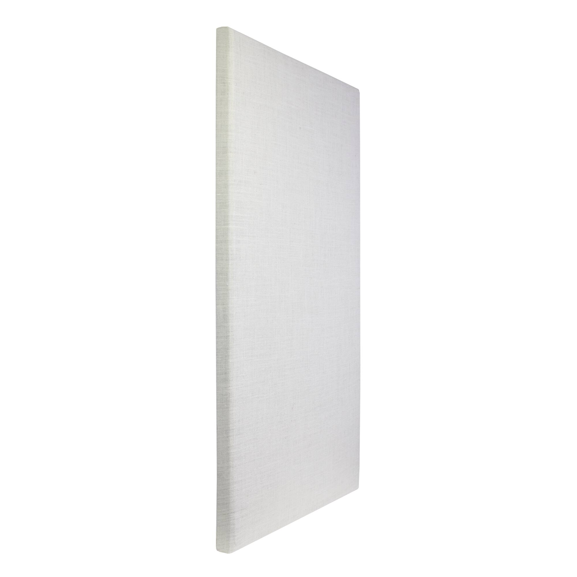 Angle. ATS Acoustics - Sound Absorbing Acoustic Panel 24" x 48" x 2" Beveled Edge - Ivory.