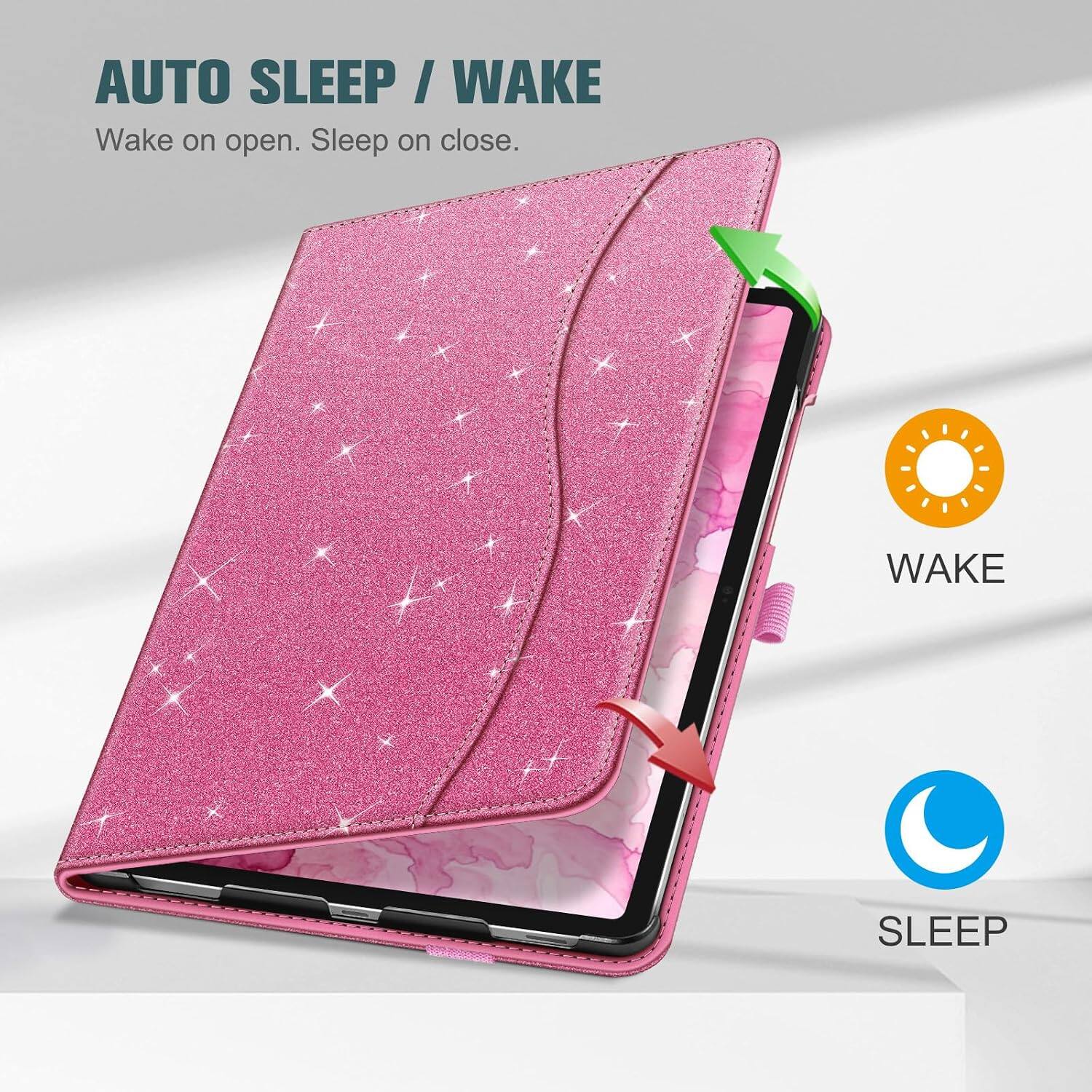 AUTO SLEEP / WAKE  
Wake on open. Sleep on close.  

WAKE  
SLEEP