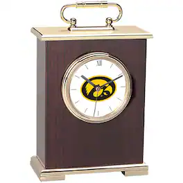 Jardine - Iowa Hawkeyes Carriage Clock - Gold