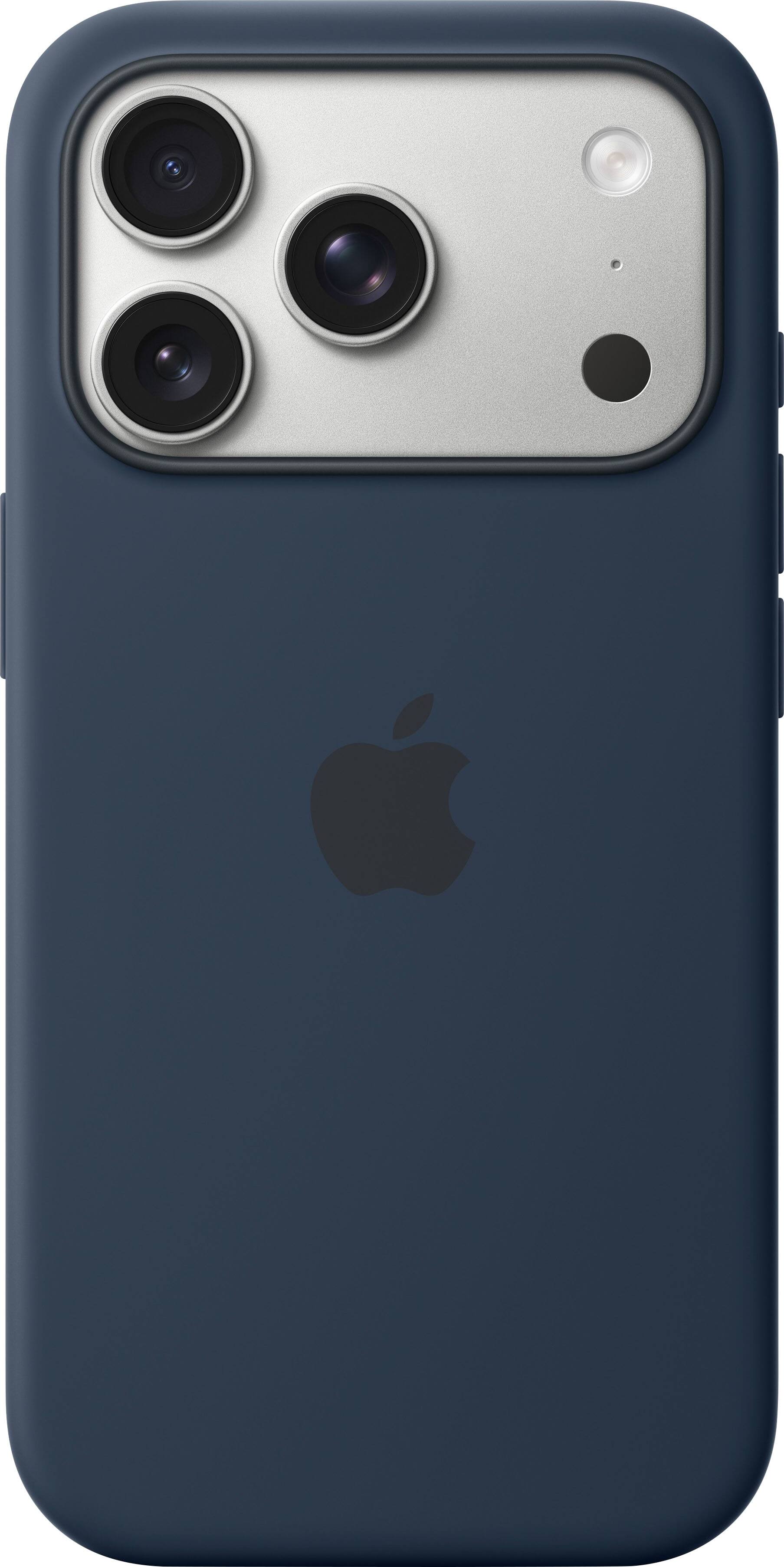Alt View 1. Apple - iPhone 17 Pro Silicone Case with MagSafe - Midnight.