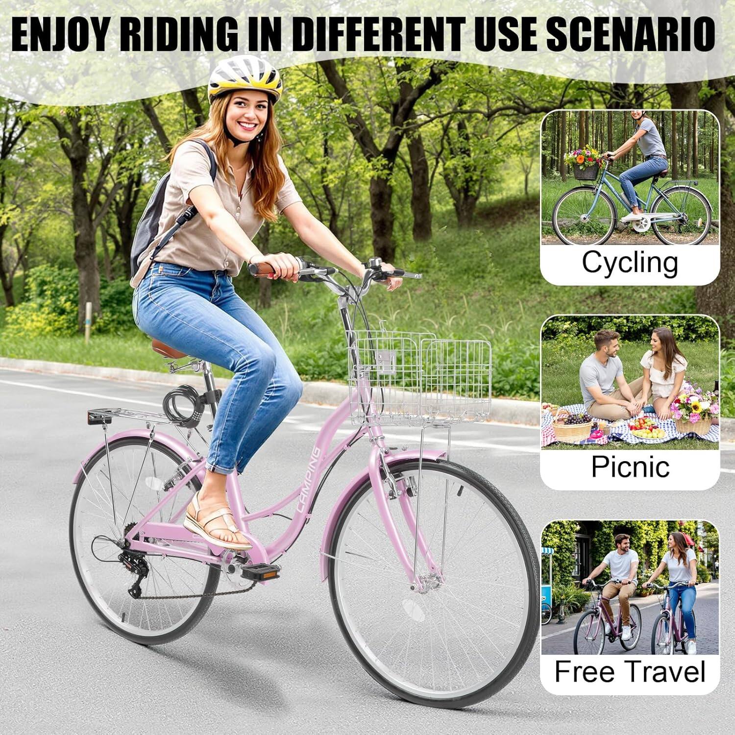 ENJOY RIDING IN DIFFERENT USE SCENARIO

- Cycling
- Picnic
- Free Travel