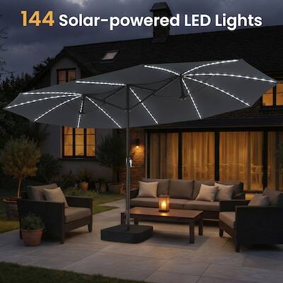 144 Solar-powered LED Lights