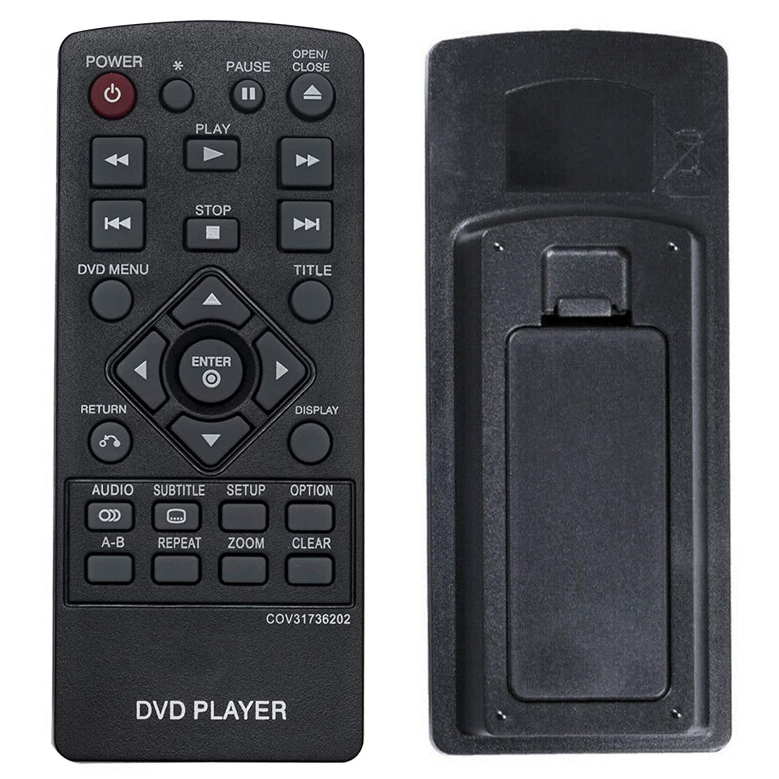 VINABTY - New COV31736202 Replaced Remote Fits for LG DVD Player DP132 DP132NU DP132-H DP132H - Black