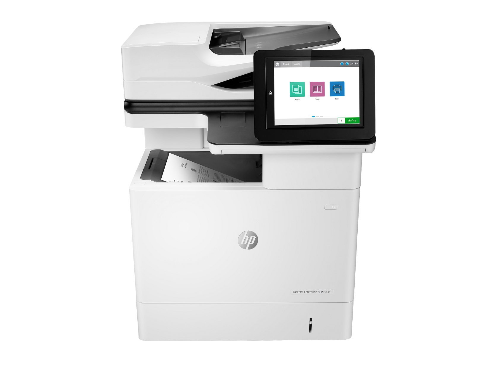 HP - LaserJet Enterprise MFP M635h Laser Printer, Black And White Mobile Print,