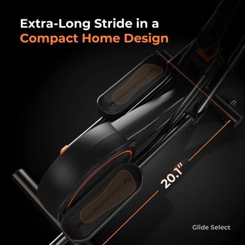 Extra-Long Stride in a Compact Home Design  
20.1" Glide Select