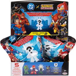 Jakks Pacific - DC x Sonic the Hedgehog - 2.5" Figure Wave 2 Blind pack PDQ - COLLECTIBLES - Multicolor