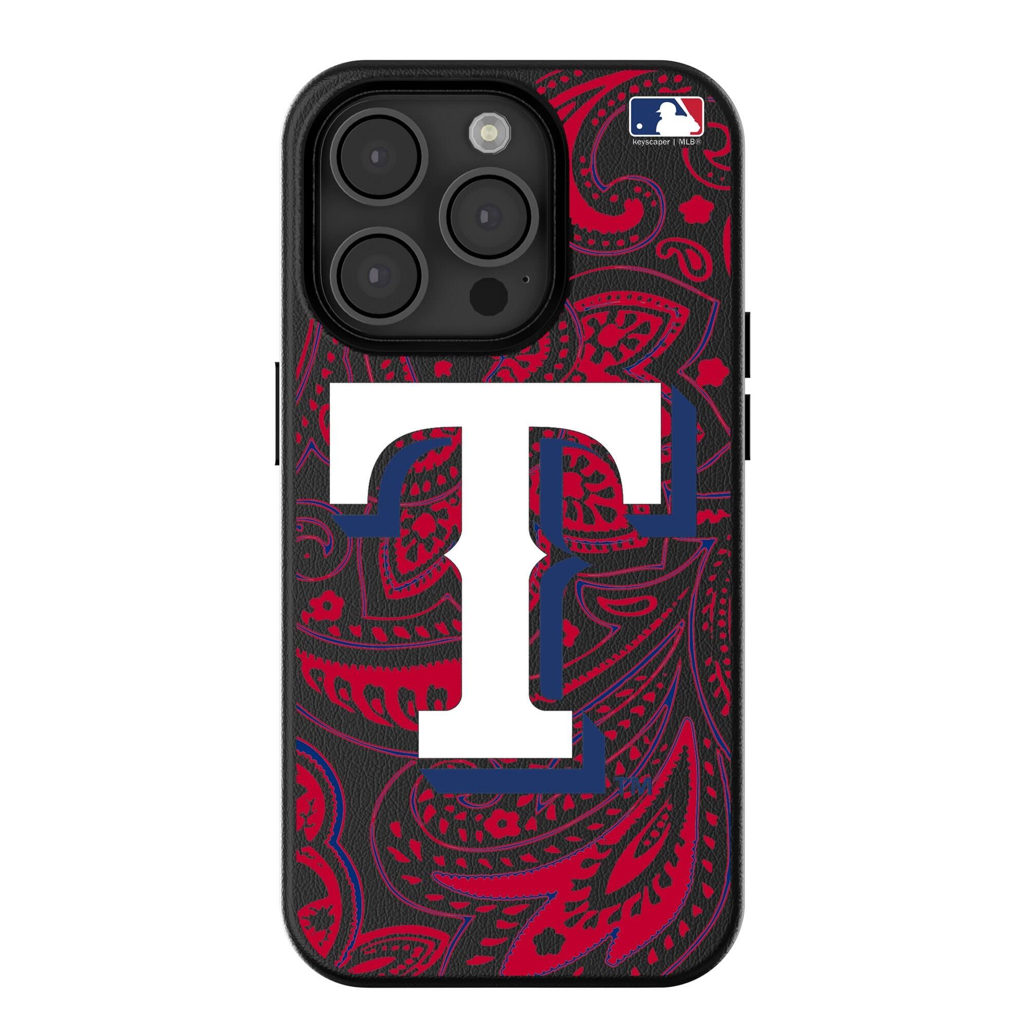 Keyscaper - MLB - Texas Rangers Paisley iPhone Magnetic Bump Case - 16 Pro - Black price history on PriceWatchPro