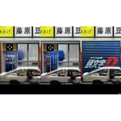 Alt View 3. American Diorama - Akina Tofu Shop Diorama Set "American Diorama X G-Fans" Series for 1/64 Scale Models by American Diorama.