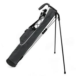 MAGICAL RUBS - Ultra-Light 2-Way Stand Carry Golf Bag 32", 1.95 lb, 6-Club Divider - Slate Grey