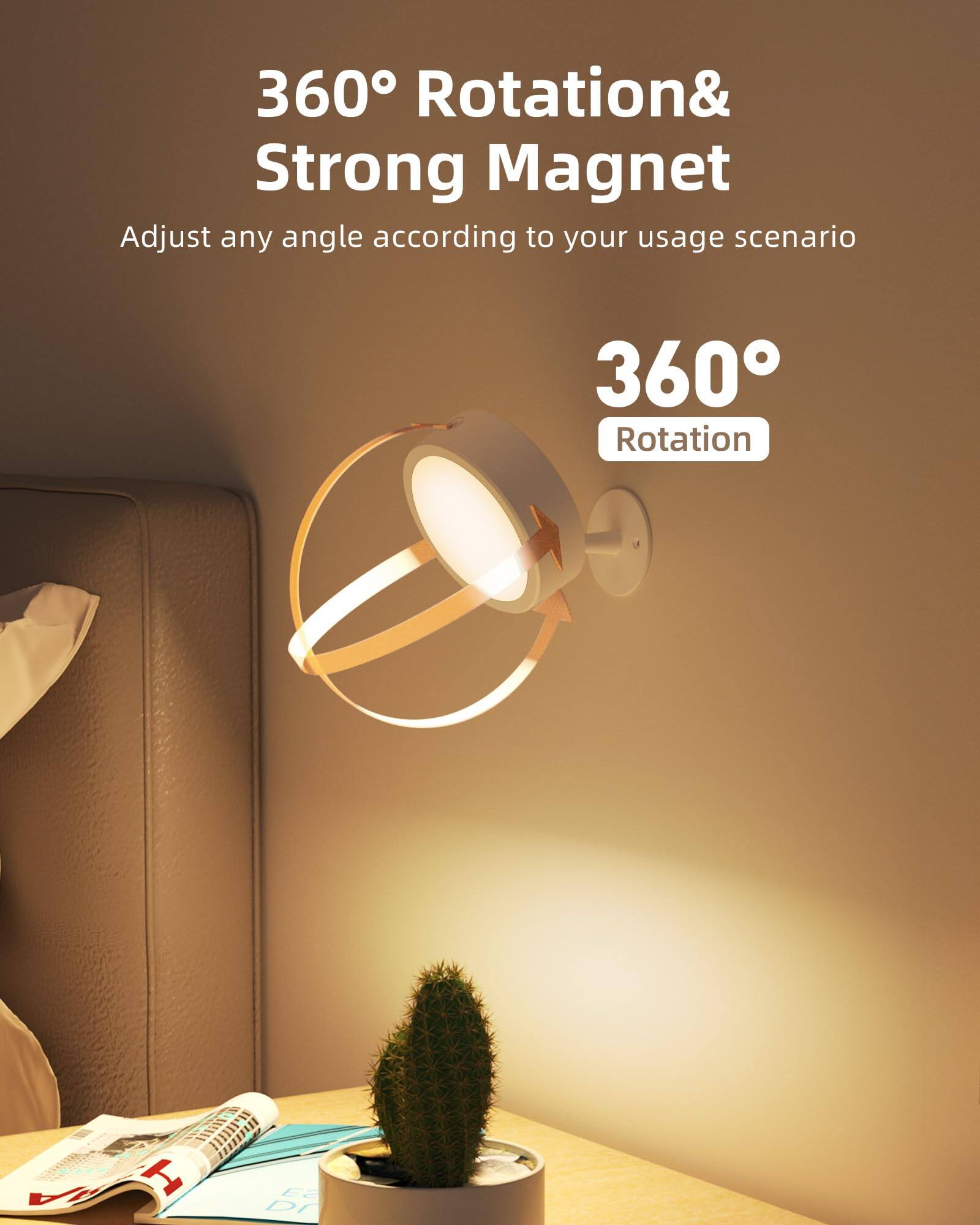 360° Rotation & Strong Magnet  
Adjust any angle according to your usage scenario  

360° Rotation