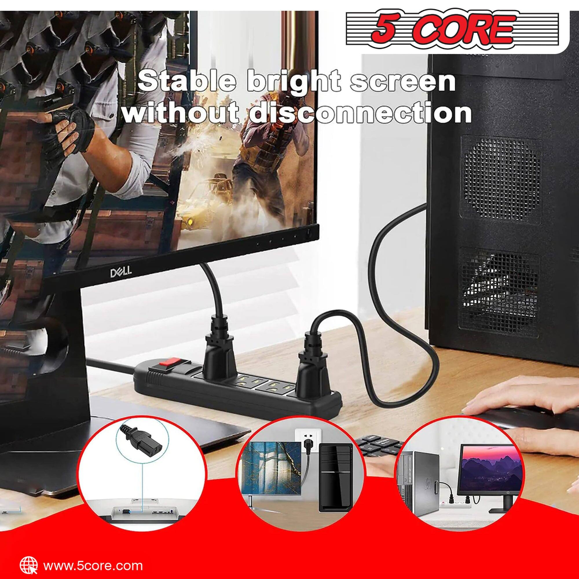 5 CORE: Stable bright screen without disconnection. DELL www.5core.com