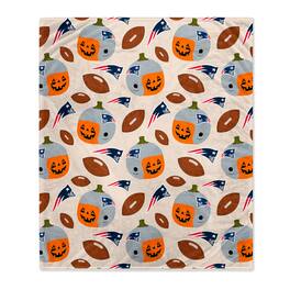 Pegasus - 60" x 70" Pumpkin Helmet Corral Fleece Blanket - Multicolor