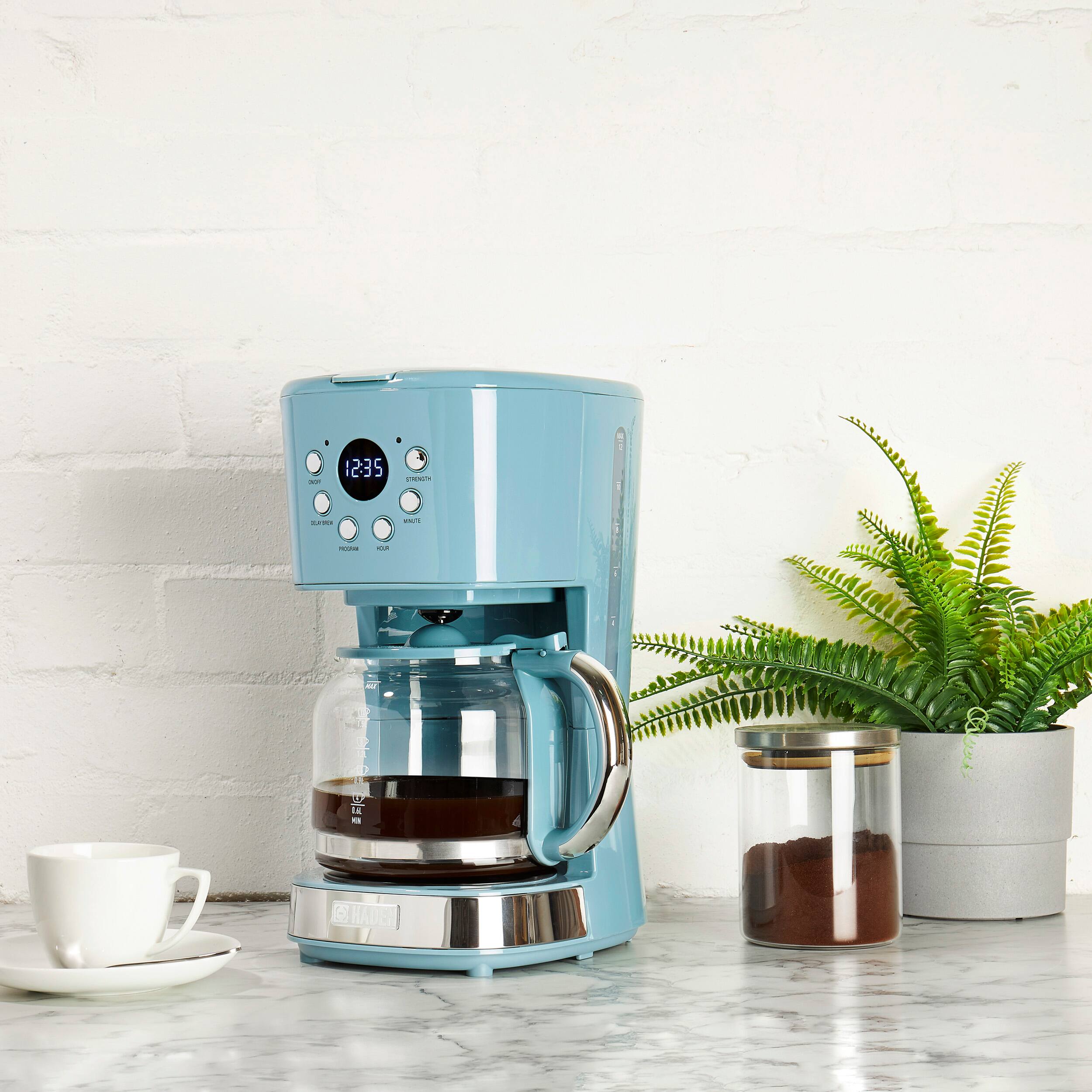 Alt View 1. Haden - Brighton 12-Cup Coffee Maker - Sky Blue.