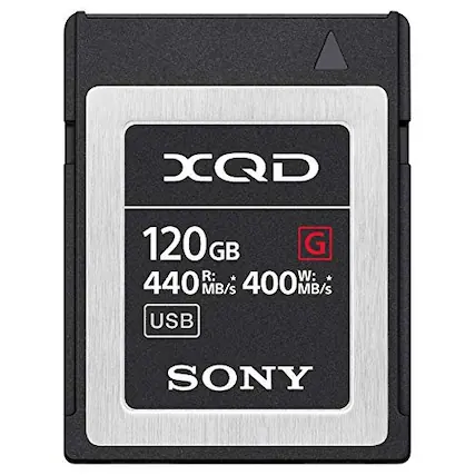 XQD
120GB
R: 440 MB/s
W: 400 MB/s
USB
SONY
