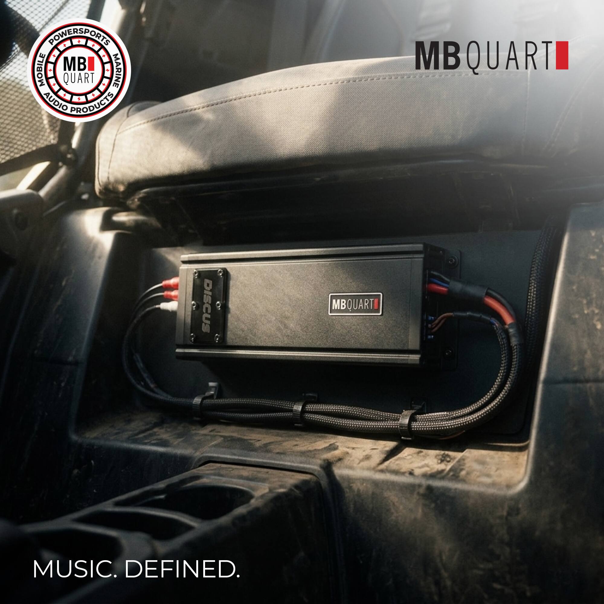 POWERSPORTS MOBILE MARINE  
MB QUART AUDIO PRODUCTS  
MB QUART DISCUS  
MB QUART  
MUSIC. DEFINED.