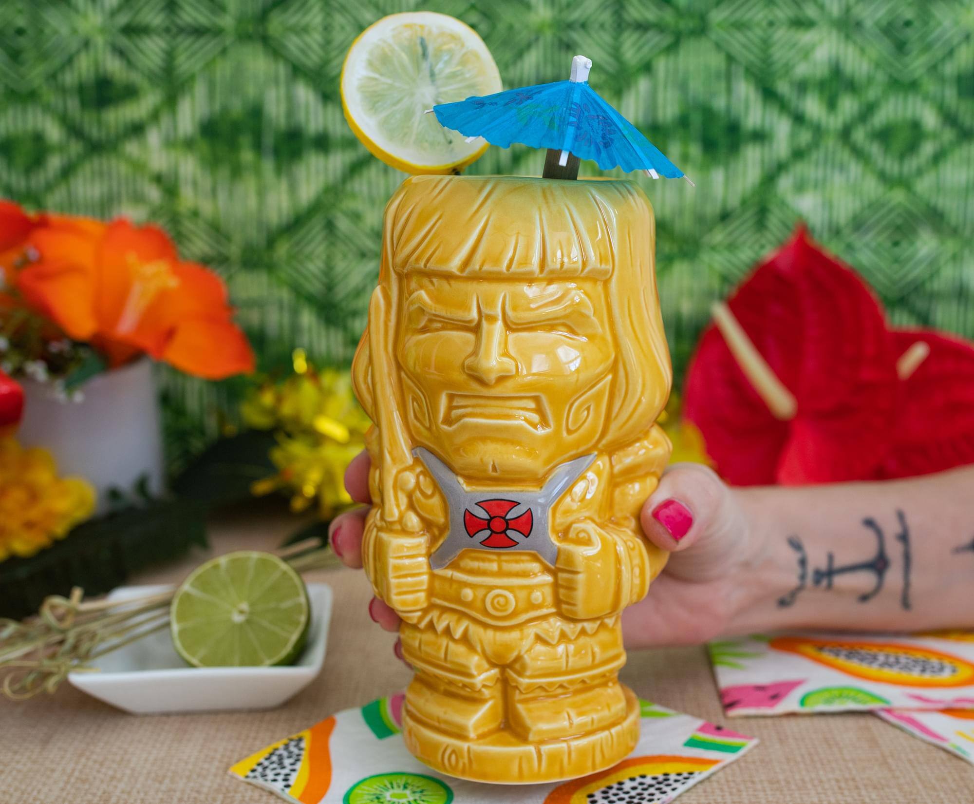 Alt View 2. Masters of the Universe - Geeki Tikis Masters of the Universe He-Man Ceramic Mug | Holds 20 Ounces - Yellow.