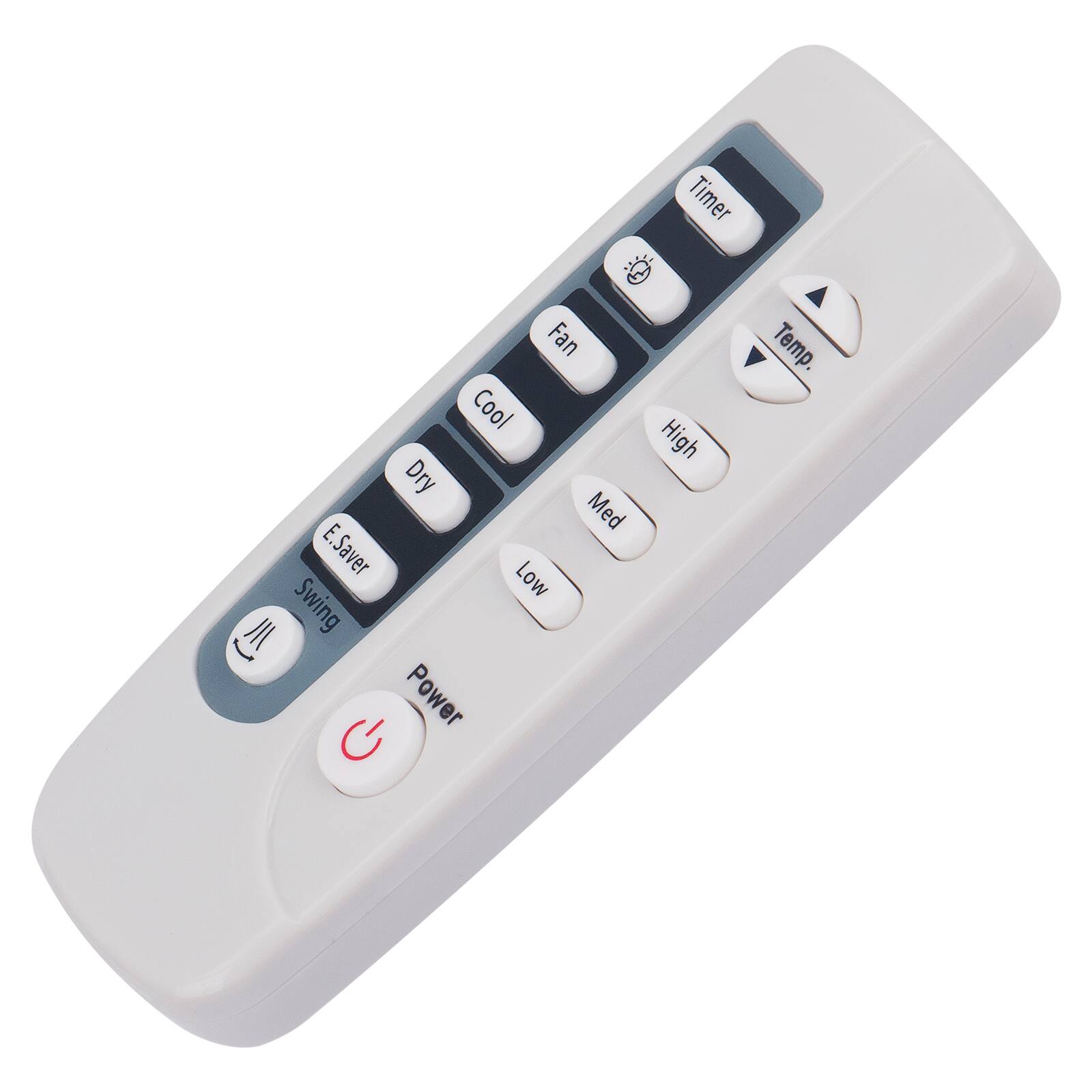 Timer  
Fan  
Cool  
Dry  
High  
Med  
Low  
E-Saver  
Swing  
Temp.  
Power