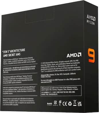 AMD Ryzen 9 9900X 12 Core 24 Thread 4.4 GHz (5.6 GHz Max Boost AMD Ryzen 9 9900X 12 Core 24 Thread 4.4 GHz (5.6 GHz Max Boost