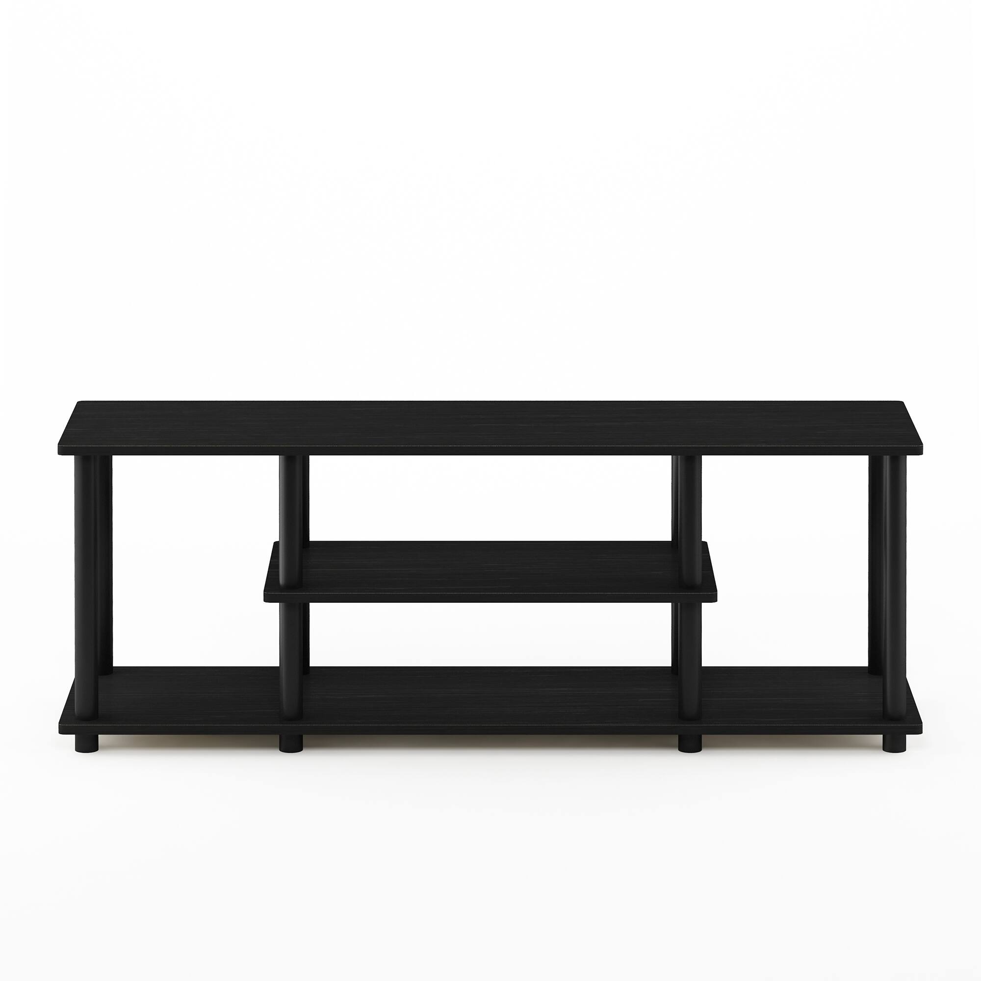 Alt View 2. Furinno - Turn-N-Tube No Tools 3D 3-Tier Entertainment TV Stands - Walnut.