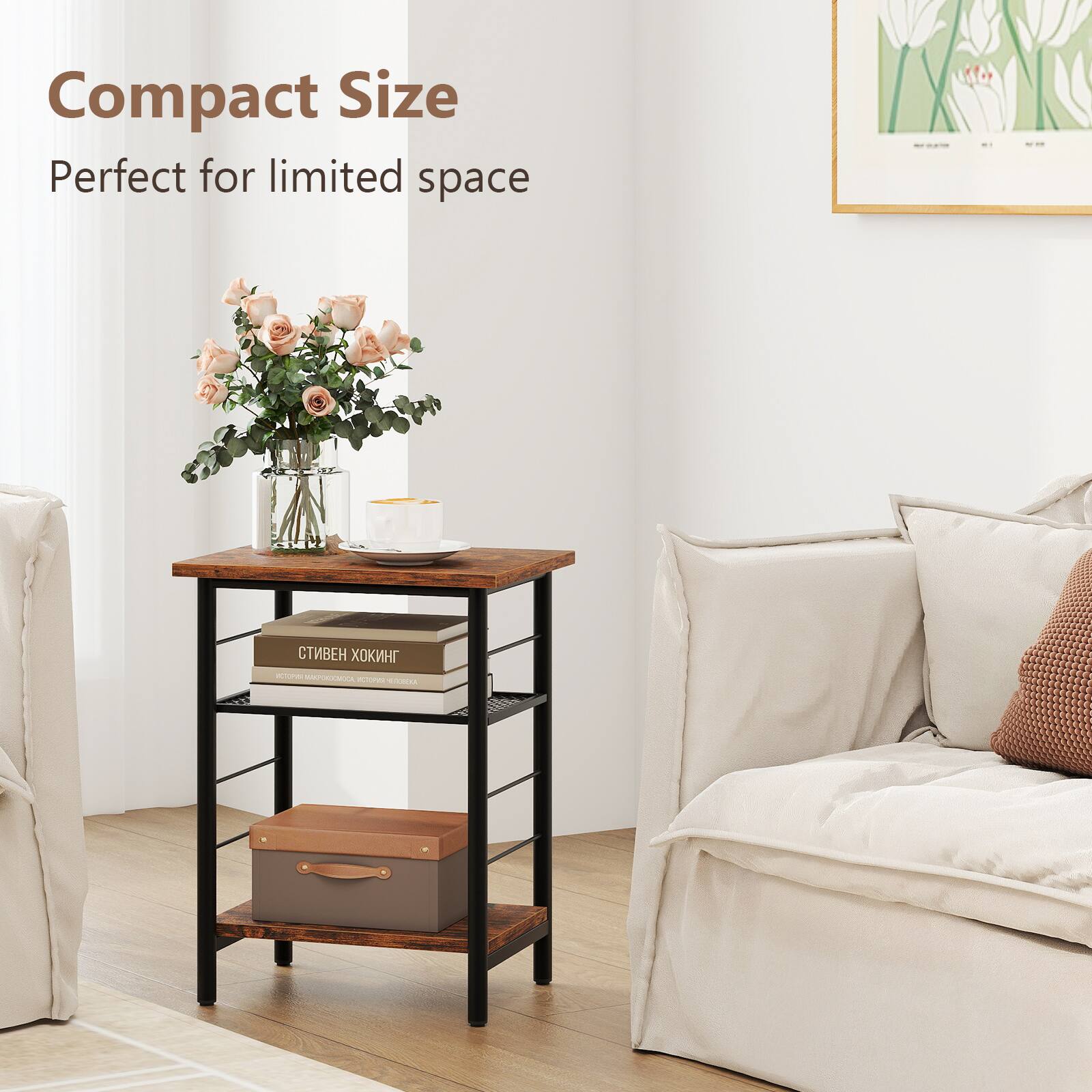 Compact Size  
Perfect for limited space
