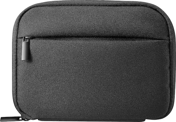 Front. Insignia™ - Travel Case for Electronic Accessories - Black.