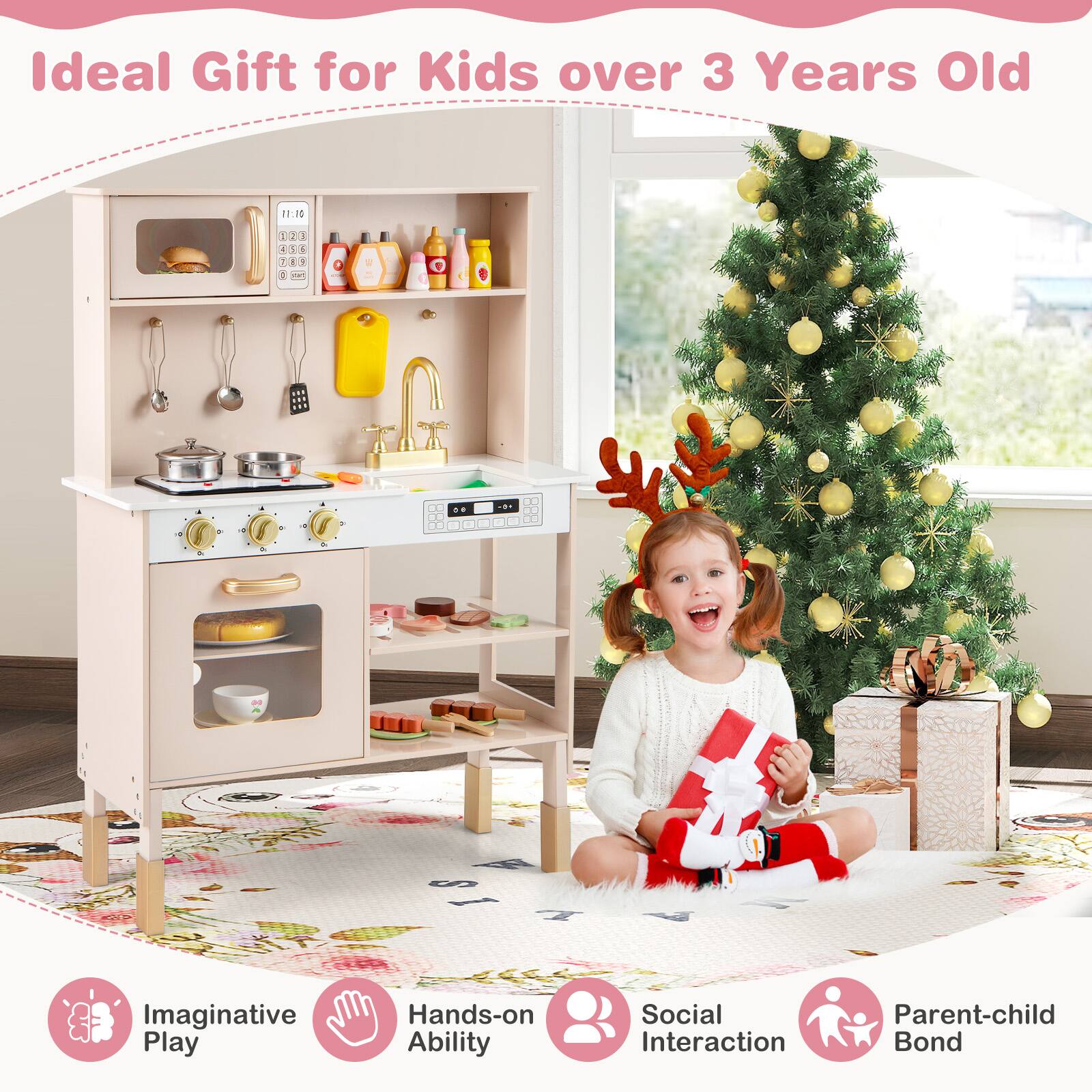 Ideal Gift for Kids over 3 Years Old

- Imaginative Play
- Hands-on Ability
- Social Interaction
- Parent-child Bond