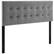 Front. Modway - Emily Biscuit Tufted Performance Velvet Full Headboard by Modway - Gray.