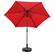 Back. Ainfox - Ainfox 9ft Patio Umbrella With Round umbrella base - Red.