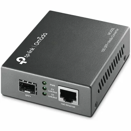 tp-link Omda
10G SFP+ Media Converter
MC420L
PWR
FX Link/Act
TP Link/Act
SFP+
10G Ethernet