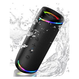 Dazzed Corner - Portable Bluetooth Speaker, Waterproof Wireless Audio Speaker with Microphone - Black